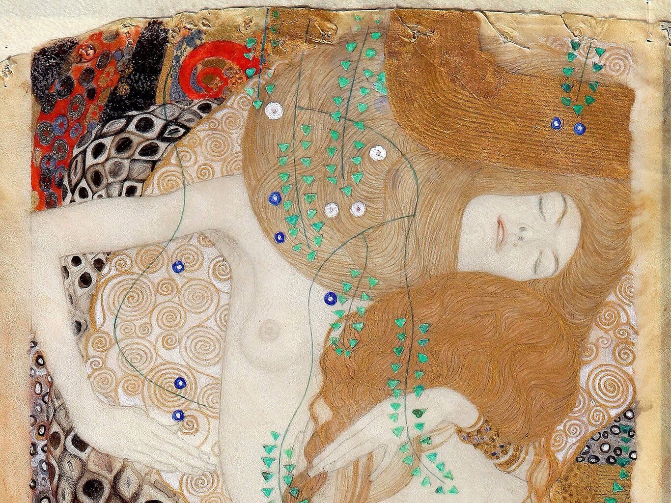 Reproduktsioon Veemadu II (1904), Gustav Klimt, 60x20 cm hind ja info | Seinapildid | kaup24.ee