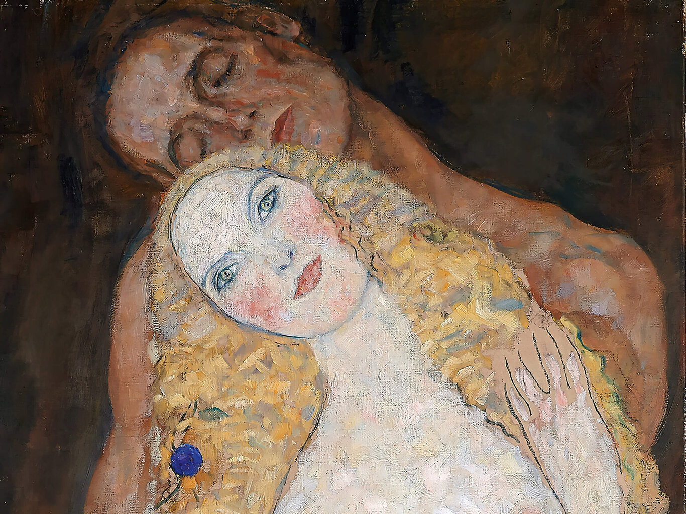 Reproduktsioon Aadam ja Eeva (1918), Gustav Klimt, 100x35 cm hind ja info | Seinapildid | kaup24.ee