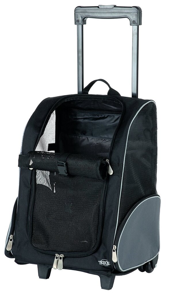 TRIXIE Vanker-seljakott, 32x45x25 cm, must-hall hind ja info | Transportkorvid, puurid | kaup24.ee