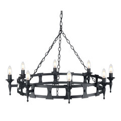 Rippvalgusti Elstead Lighting Saxon SAX8-BLK цена и информация | Люстры | kaup24.ee