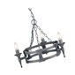 Rippvalgusti Elstead Lighting Saxon SAX3-BLK-SIL hind ja info | Rippvalgustid | kaup24.ee