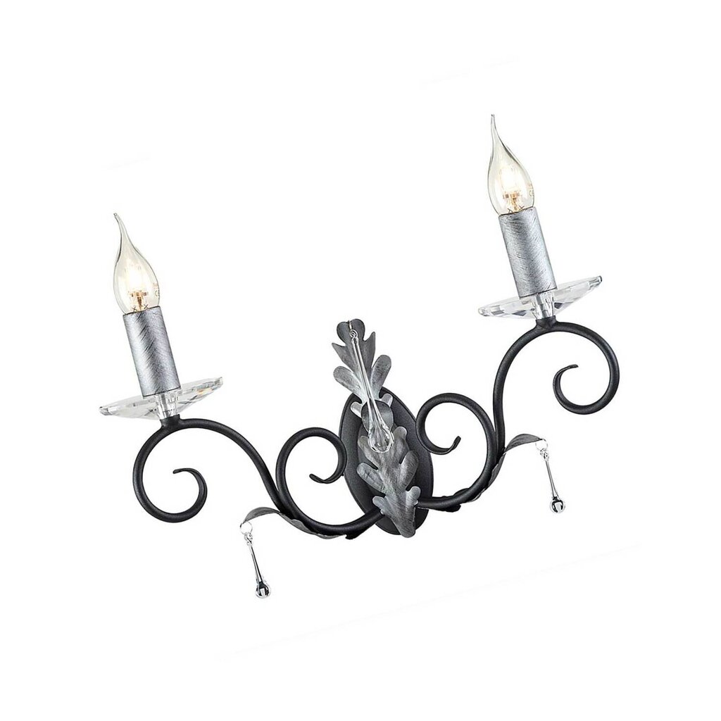 Seinavalgusti Elstead Lighting Amarilli AML2-BLK-SILVER hind ja info | Seinavalgustid | kaup24.ee