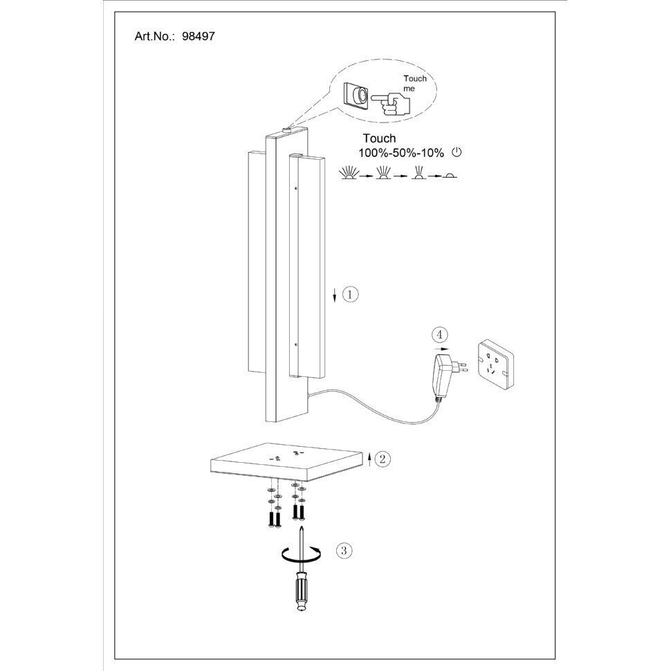 Laualamp Eglo Spadafora 98497 hind ja info | Laualambid | kaup24.ee