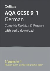 AQA GCSE 9-1 German All-in-One Complete Revision and Practice: Ideal for Home Learning, 2022 and 2023 Exams edition, AQA GCSE 9-1 German All-in-One Complete Revision and Practice: For Mocks and 2021 Exams цена и информация | Книги для подростков и молодежи | kaup24.ee