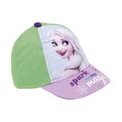 Шапка с козырьком для девочек Frozen Memories S4306453, зелёная цена и информация | Шапки, перчатки, шарфы для девочек | kaup24.ee