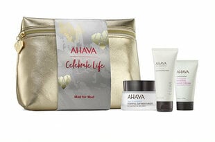 Kosmeetikakomplekt naistele Ahava Celebrate Life Mad for Mud: niisutav näokreem, 50 ml + puhastav näomask, 100 ml + mineraalne kätekreem, 40 ml цена и информация | Кремы для лица | kaup24.ee