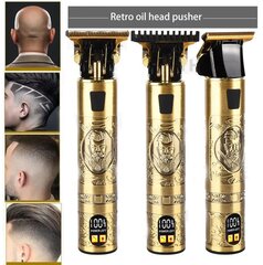 KZ-02 habeme- ja vuntside trimmer, elektriline pardel meestele, elektriline pardel meeste juuste lõikamiseks, ekraaniga hind ja info | Juukselõikusmasinad, trimmerid | kaup24.ee