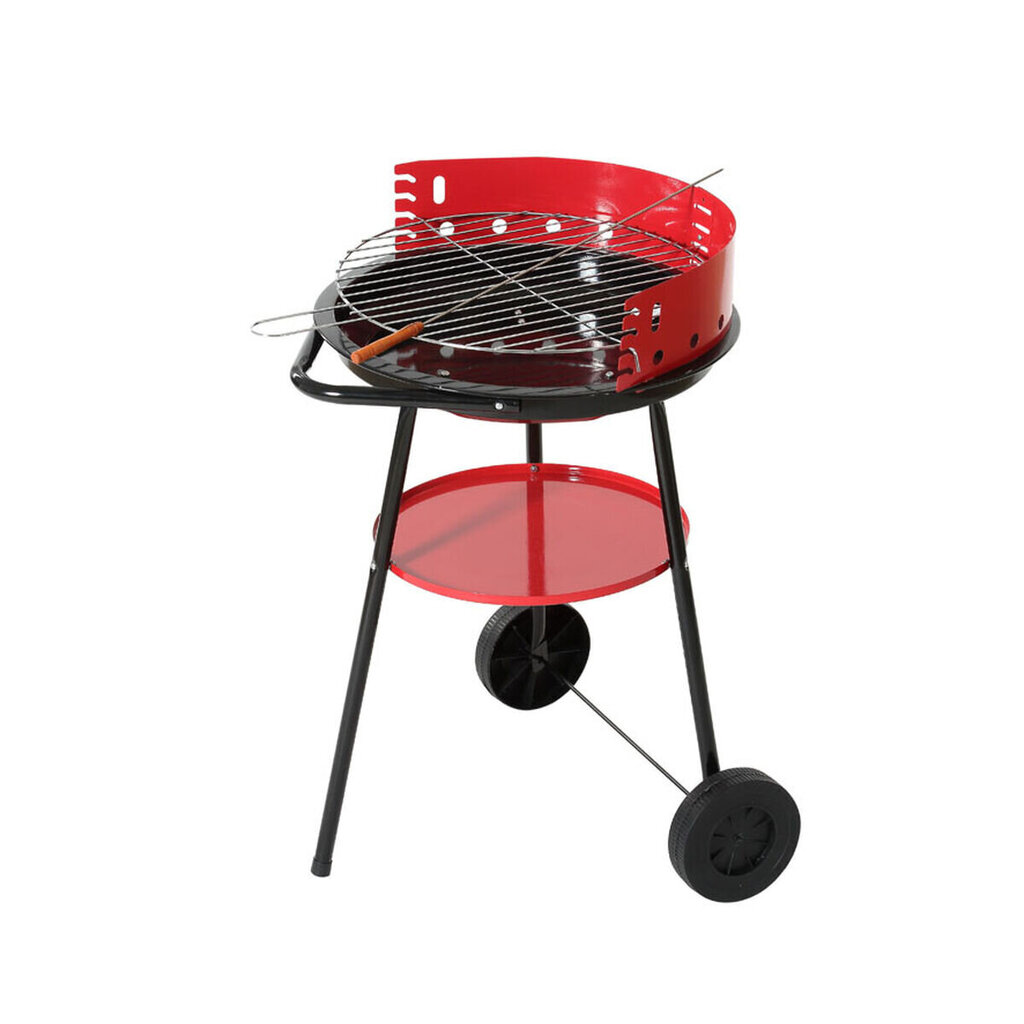 Ovaalne grill 44 x 73 cm Punane / Must hind ja info | Grillid | kaup24.ee