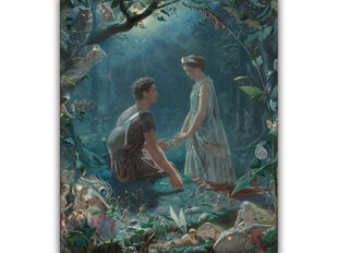 Reproduktsioon Hermia ja Lysander (John Simmons), 100x80 cm цена и информация | Картины, живопись | kaup24.ee