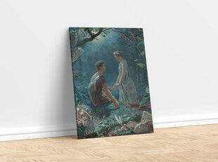 Reproduktsioon Hermia ja Lysander (John Simmons), 100x80 cm hind ja info | Seinapildid | kaup24.ee