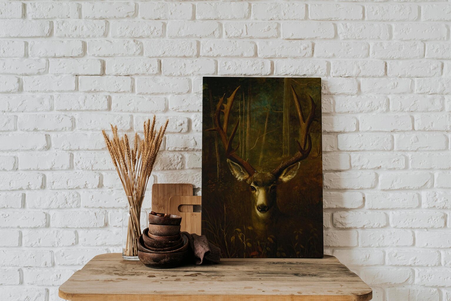 Reproduktsioon Stag Resting (Richard La Barre Goodwin), 60x50 cm цена и информация | Seinapildid | kaup24.ee