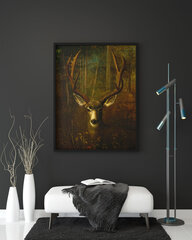 Reproduktsioon Stag Resting (Richard La Barre Goodwin), 60x50 cm hind ja info | Seinapildid | kaup24.ee