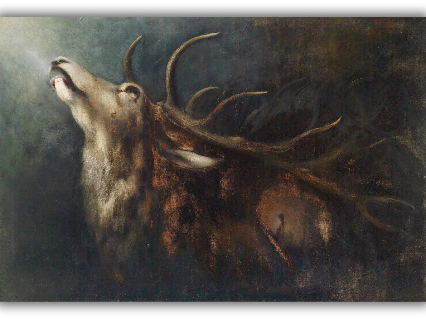 Reproduktsioon Dying Deer (Karl Wilhelm Diefenbach), 100x70 cm цена и информация | Seinapildid | kaup24.ee