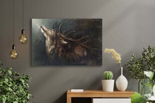 Reproduktsioon Dying Deer (Karl Wilhelm Diefenbach), 100x70 cm hind ja info | Seinapildid | kaup24.ee