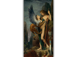 Reproduktsioon Oidipus ja sfinks (Gustave Moreau), 80x40 cm цена и информация | Картины, живопись | kaup24.ee