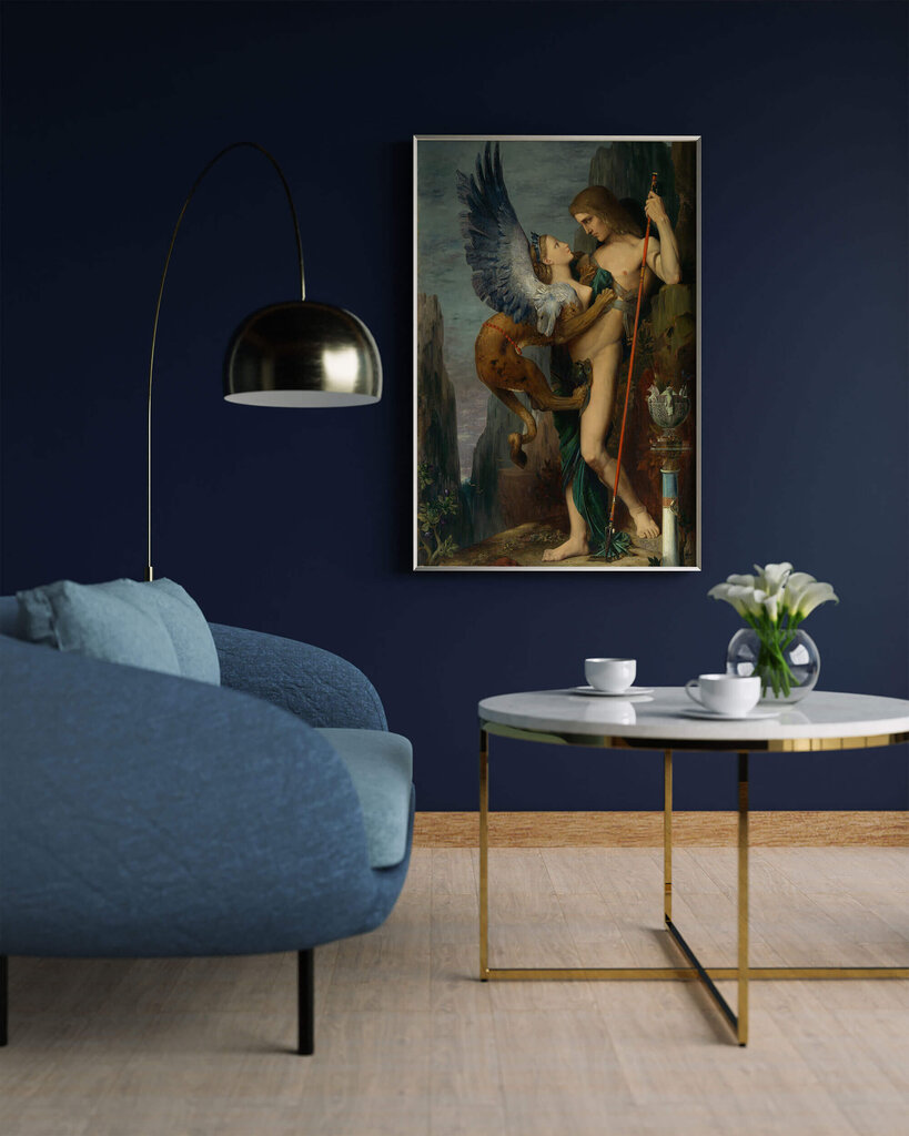 Reproduktsioon Oidipus ja sfinks (Gustave Moreau), 80x40 cm hind ja info | Seinapildid | kaup24.ee