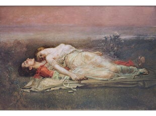Reproduktsioon Tristan ja Isolde (Surm) (Rogelio de Egusquiza), 30x40 cm hind ja info | Seinapildid | kaup24.ee