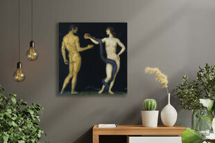Репродукция Адам и Ева (Франц фон Штук), 50x50 см цена и информация | Картины, живопись | kaup24.ee