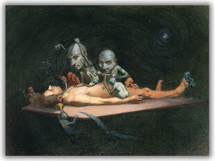 Reproduktsioon Naked Man Lying on a Table, 60x80 cm hind ja info | Seinapildid | kaup24.ee