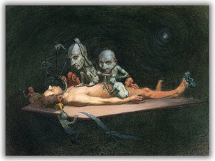 Reproduktsioon Naked Man Lying on a Table, 40x60 cm цена и информация | Картины, живопись | kaup24.ee
