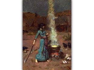 ReReproduktsioon "Magic Circle" (John William Waterhouse), 100x70 cm hind ja info | Seinapildid | kaup24.ee