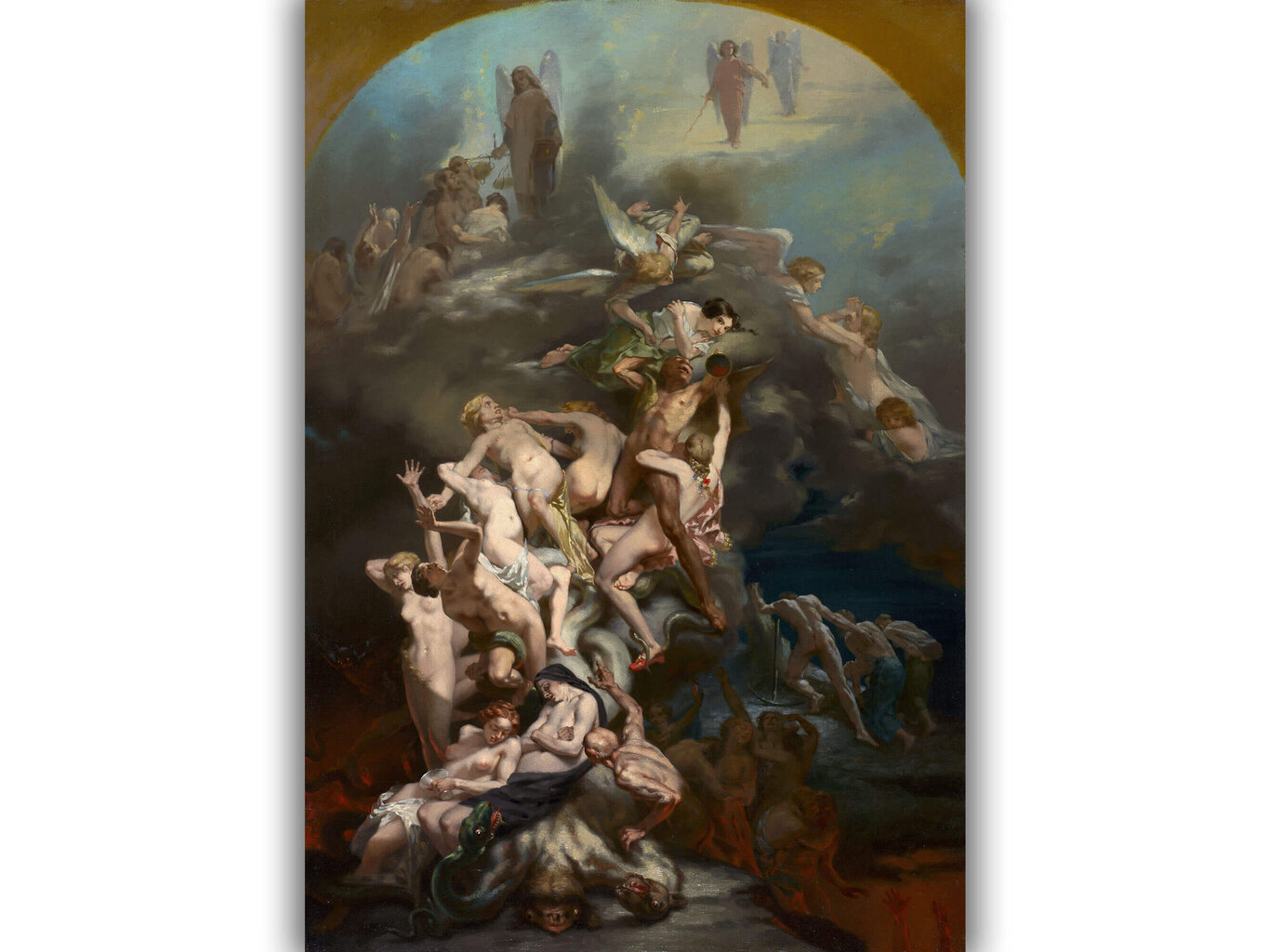 Reproduktsioon "Taevas ja põrgu" (Octave Tassart), 100 x 70 cm hind ja info | Seinapildid | kaup24.ee