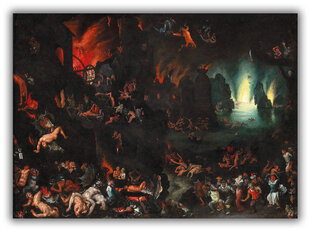 Reproduktsioon Stseen põrgus (Jan Brueghel Vanem), 100x70 cm hind ja info | Seinapildid | kaup24.ee