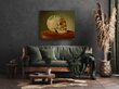 Reproduktsioon Still Life with a Skull and a Forget-Me-Not (Vojtech Klimkovich), 80x65 cm hind ja info | Seinapildid | kaup24.ee