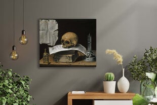Reproduktsioon Still Life With Skull (Sebastian Stoskopf), 40x35 cm цена и информация | Картины, живопись | kaup24.ee