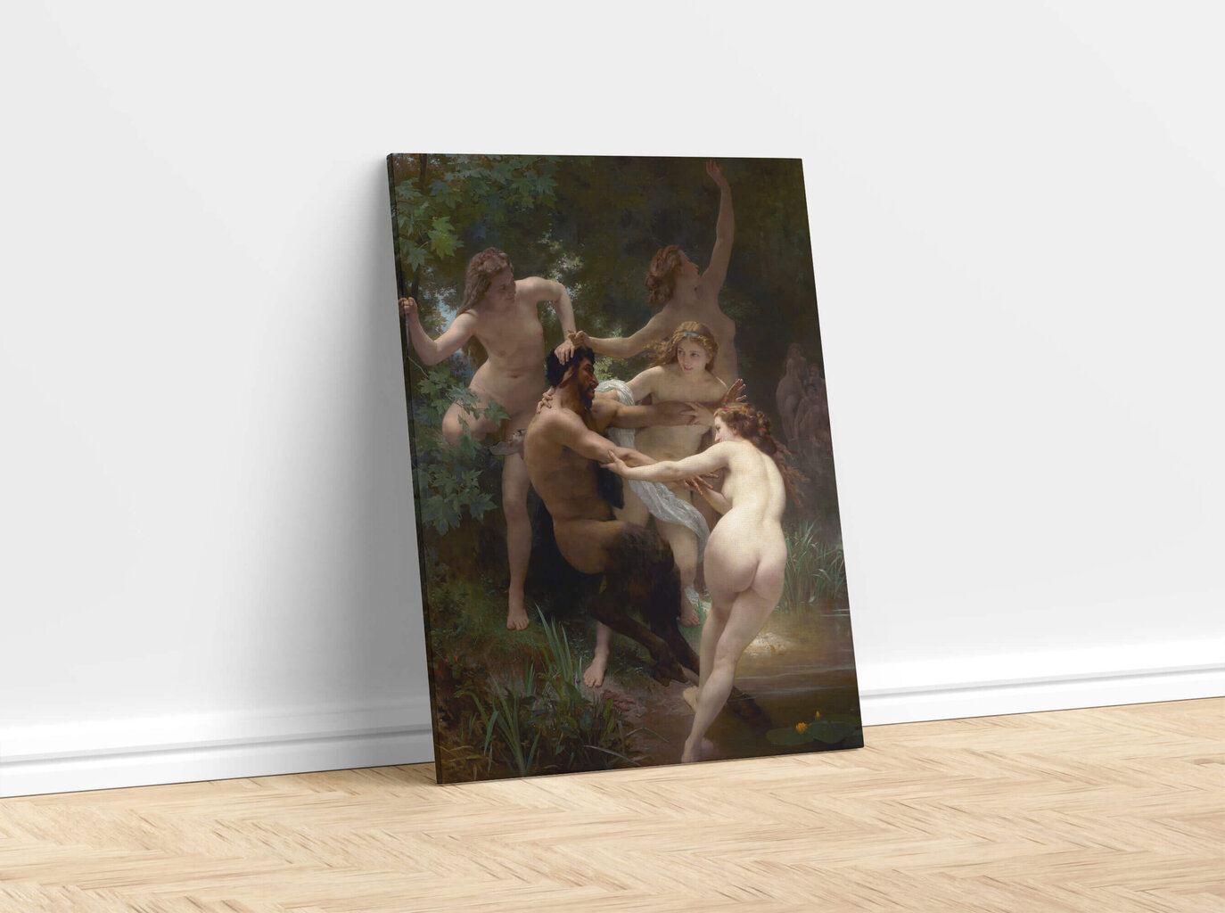 Reproduktsioon Nymph and Satyr (William Bouguereau), 100x70 cm hind ja info | Seinapildid | kaup24.ee