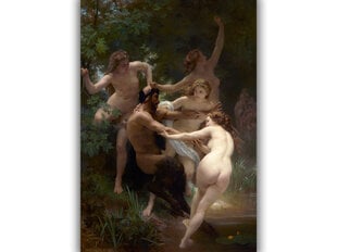 Reproduktsioon Nymph and Satyr (William Bouguereau), 40x60 cm hind ja info | Seinapildid | kaup24.ee