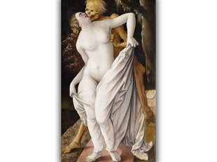Reproduktsioon Surm ja naine (Hans Baldung), 100x60 cm hind ja info | Seinapildid | kaup24.ee