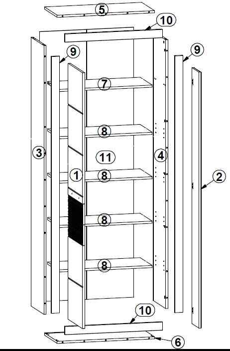 Esikumööbli komplekt Flames 2, valge цена и информация | Esikukomplektid | kaup24.ee