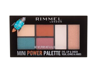 Rimmel London Mini Power Palette meigipalett 6,8 g, 004 Pioneer hind ja info | Ripsmetušid, lauvärvid, silmapliiatsid, seerumid | kaup24.ee