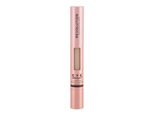 Makeup Revolution Eye Bright Illuminating Under Eye Concealer - Concealer for brightening the eye area 3 ml 01 Light #C6A390 hind ja info | Jumestuskreemid, puudrid | kaup24.ee