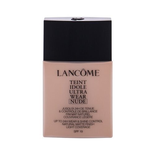 Lancome Teint Idole Ultra Wear Nude SPF19 Makeup - Light moisturizing makeup with a matt effect 40 ml 10 Praline #92634F цена и информация | Jumestuskreemid, puudrid | kaup24.ee