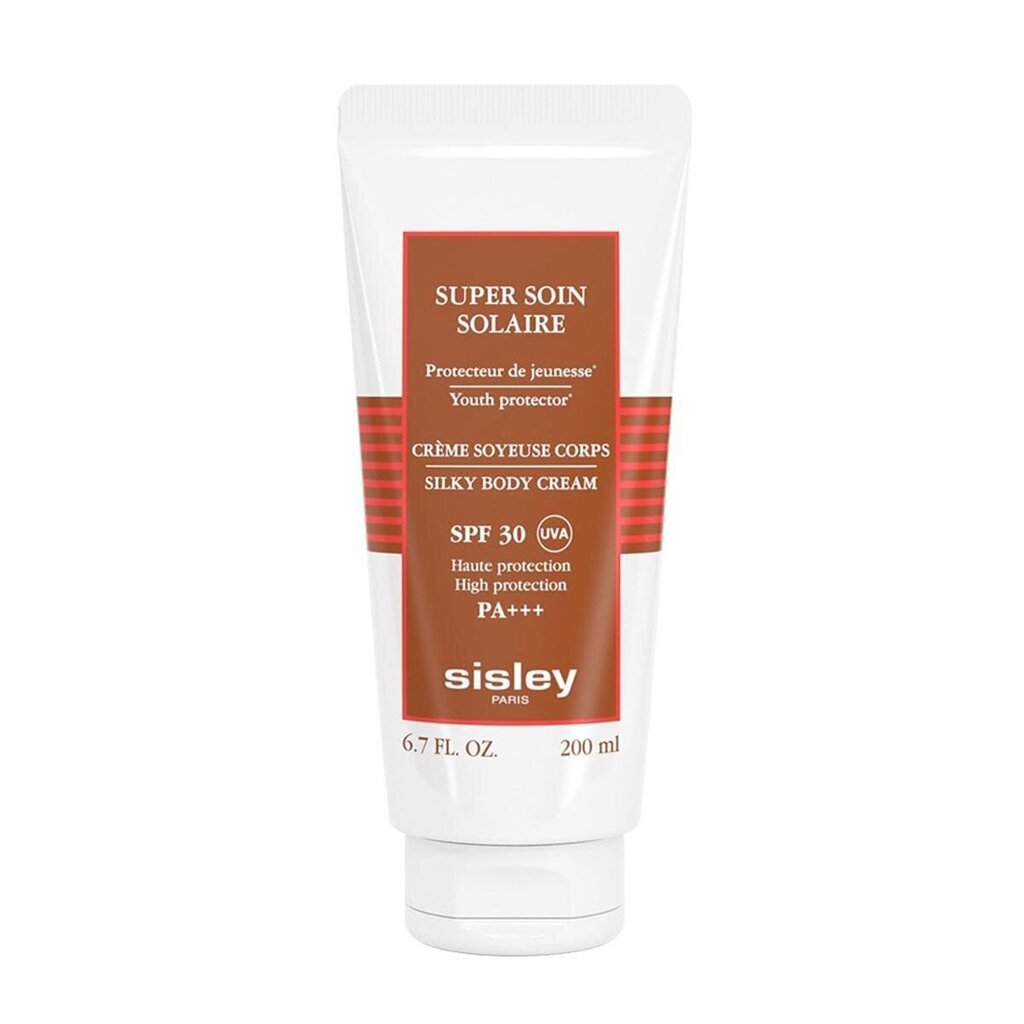 Päikesekaitsekreem SPF 30 Super Soin Solaire Silky Body Cream 200 ml hind ja info | Päikesekreemid | kaup24.ee