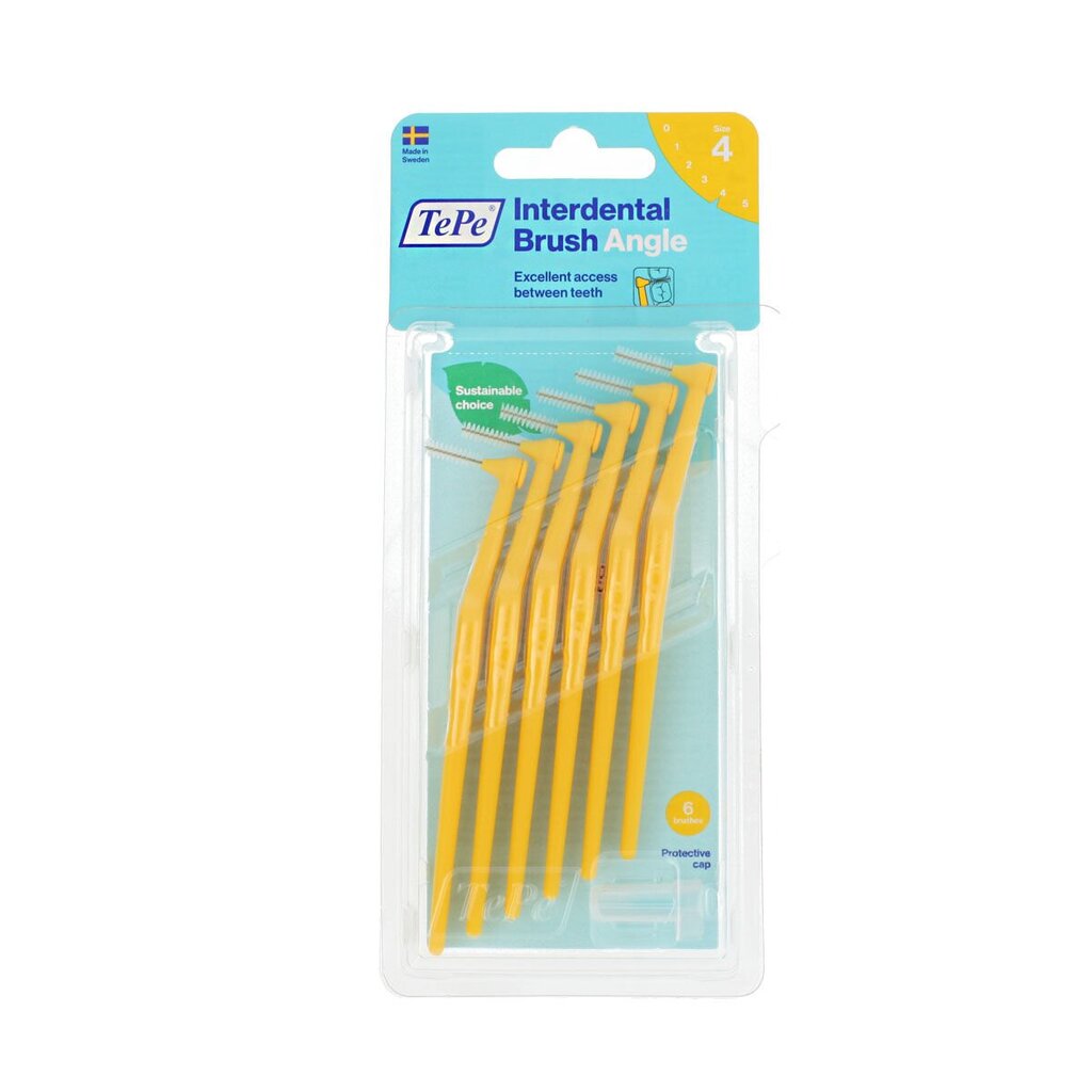 TePe Angle Interdental Brush 6 Pcs 0.7 mm цена и информация | Suuhügieen | kaup24.ee