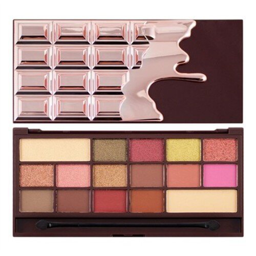 Makeup Revolution Eye Shadow Palette I Heart Makeup Chocolate Rose Gold 22 g hind ja info | Ripsmetušid, lauvärvid, silmapliiatsid, seerumid | kaup24.ee