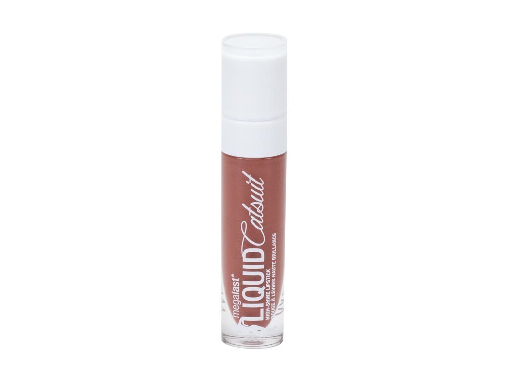 Wet n Wild MegaLast Liquid Catsuit High-Shine Lipstick - Moisturizing lipstick with vitamins 5.7 g Cedar Later #B0655F цена и информация | Huulepulgad, -läiked, -palsamid, vaseliin | kaup24.ee