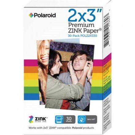Polaroid Premium ZINK Paper 2x3" POLAROID Z2300, SNAP - 30 hind ja info | Lisatarvikud fotoaparaatidele | kaup24.ee