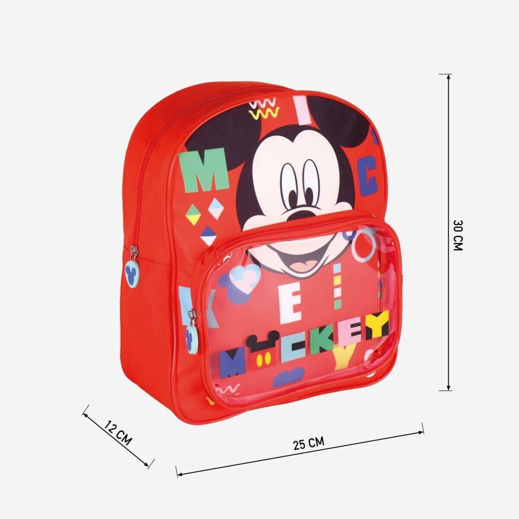 Koolikott Mickey Mouse, punane hind ja info | Koolikotid, sussikotid | kaup24.ee