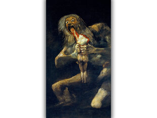 Reproduktsioon Saturn sööb oma poega (Francisco de Goya), 80x50 cm цена и информация | Картины, живопись | kaup24.ee