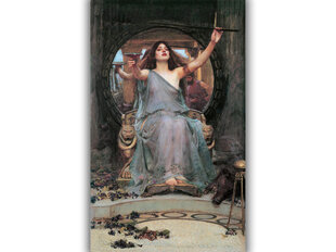 Reproduktsioon Circe Offering the Cup to Ulysses (John William Waterhouse), 100x60 cm hind ja info | Seinapildid | kaup24.ee