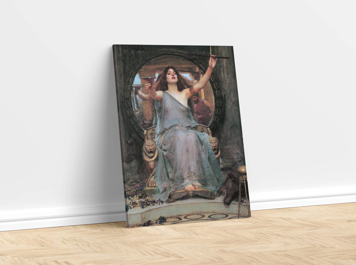 Reproduktsioon Circe Offering the Cup to Ulysses (John William Waterhouse), 100x60 cm цена и информация | Seinapildid | kaup24.ee