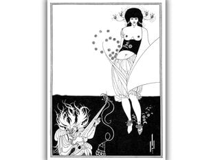 Reproduktsioon Kõhutants (Aubrey Vincent Beardsley), 100x70 cm цена и информация | Картины, живопись | kaup24.ee