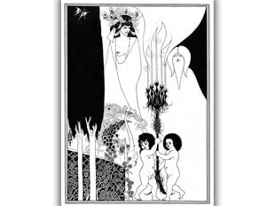 Reproduktsioon Eye of Herodes (Aubrey Vincent Beardsley), 100x70 cm hind ja info | Seinapildid | kaup24.ee