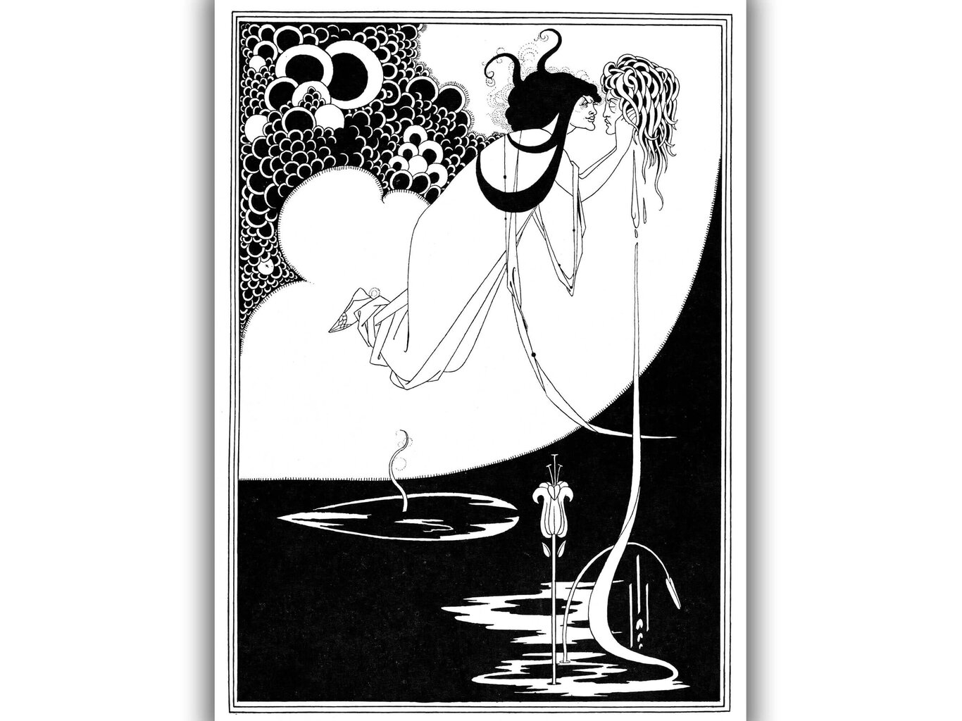 Reproduktsioon Kulminatsioon (Aubrey Vincent Beardsley, 100x70 cm hind ja info | Seinapildid | kaup24.ee