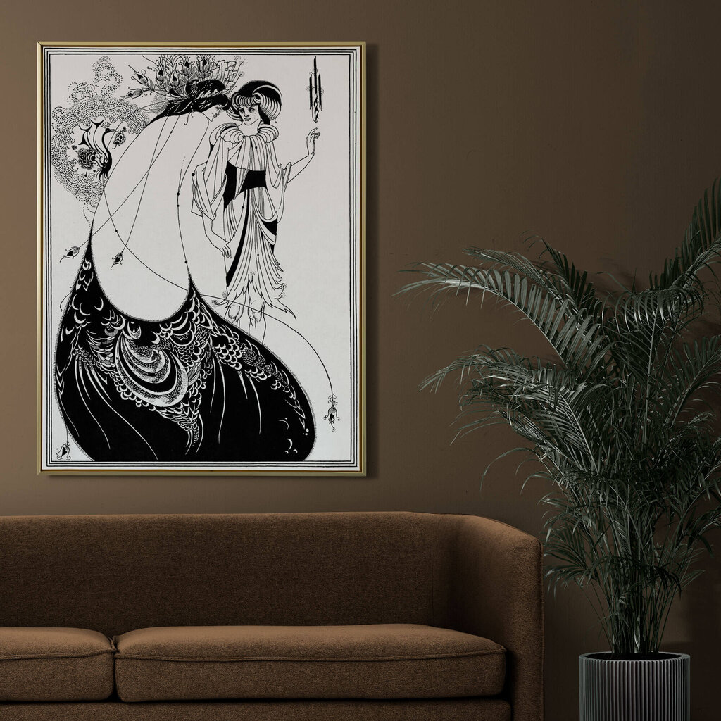 Reproduktsioon Paabulinnu seelik (Aubrey Vincent Beardsley), 100x70 cm цена и информация | Seinapildid | kaup24.ee