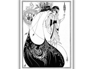 Reproduktsioon Paabulinnu seelik (Aubrey Vincent Beardsley), 100x70 cm hind ja info | Seinapildid | kaup24.ee